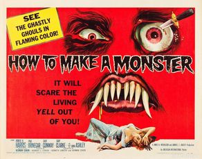 Poster collecting : Cómo hacer un monstruo - vintage Movie Poster !! CARTEL CLASSIC CINE 30X40